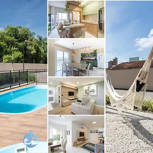 Aptos Em Bal A150m Da Praia, Dois Quartos, Sala De Estar, Cozinha Completa, Sacada Com Churrasqueira, Wi-fi, Piscina, Portaria 24h, Playground E Quadra De Esportes Apartamento